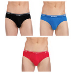 3 Pack Brief // Black + Red + Blue (M)