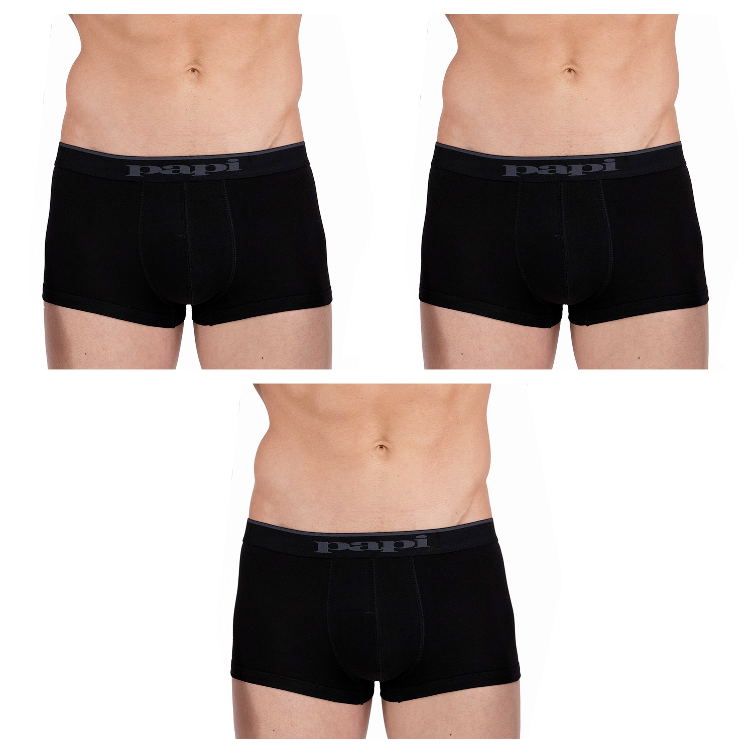 3 Pack Brazilian Trunks // Black (S) - Papi Underwear - Touch of Modern
