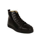 Men's 'Lou Spikes' Hi-Top Sneakers // Black (Euro: 39)