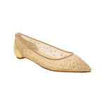 Women's Follies Strass Mesh Flats // Gold (Euro: 35)