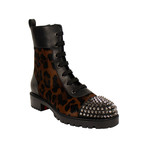 Women's TS Croc Leopard Booties // Black (Euro: 38.5)