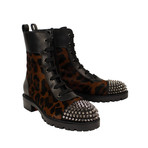 Women's TS Croc Leopard Booties // Black (Euro: 38.5)