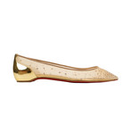 Women's Follies Strass Mesh Flats // Gold (Euro: 35)