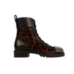 Women's TS Croc Leopard Booties // Black (Euro: 38.5)