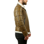 Arrick Leather Jacket // Green (S)