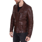 Janos Leather Jacket // Light Brown (S)