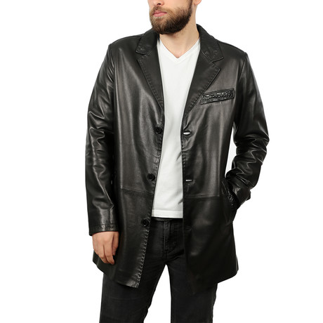 Nazari Leather Jacket // Black (XS)