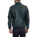 Casper Leather Jacket // Green (L)