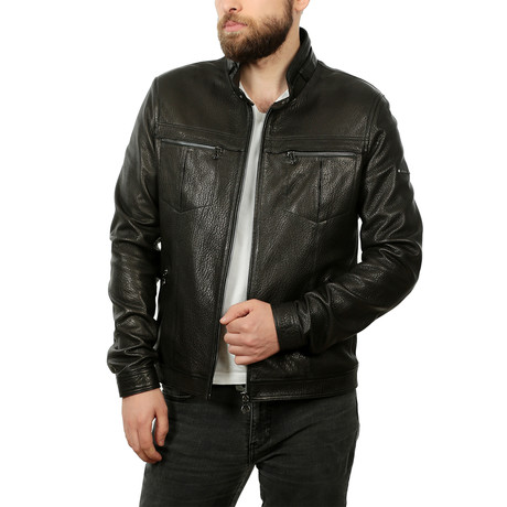 Nial Leather Jacket // Black (XS)