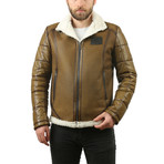 Arrick Leather Jacket // Green (M)