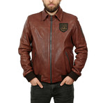 Farah Leather Jacket // Light Brown (2XL)