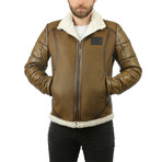 Arrick Leather Jacket // Green (XL)