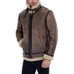 Valor Leather Jacket // Light Brown (2XL)