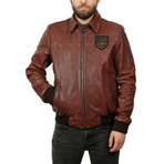 Farah Leather Jacket // Light Brown (3XL)