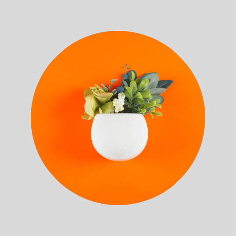 Circle Planter (White)