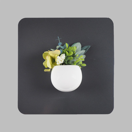 Soft Square Planter (White)