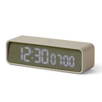 Oslo Time // LED Alarm Clock (Dark Gray + Gray)