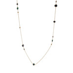 Roberto Coin 18k Rose Gold Diamond + Black Jade Necklace // Store Display