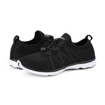Men's Quick Drying Aqua Water Shoes // Black + White (US: 9.5)