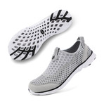 Men's XDrain Cruz 4.0 Water Shoes // White + Gray (US: 10.5)