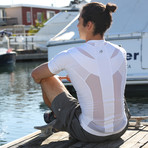 Men's Zipper Posture Shirt 2.0 // White (XS)