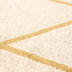 Ana // Ivory + Gold (7'3"L x 5'3"W)