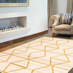 Ana // Ivory + Gold (7'3"L x 5'3"W)