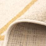 Ana // Ivory + Gold (7'3"L x 5'3"W)