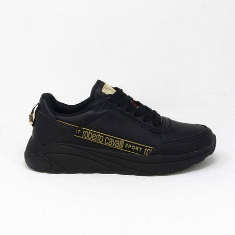 Men's Suede + Leather Laced Up Sneaker // Black (Euro: 41)