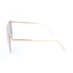 Men's Flat Top Sunglasses // Gold (Gold)