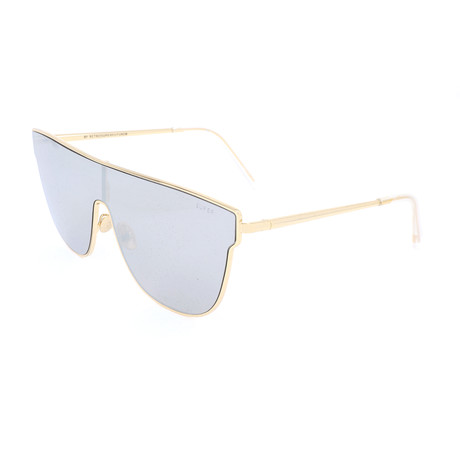 Men's Flat Top Sunglasses // Gold (Gold)