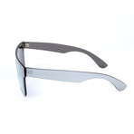 Unisex Flat Top Sunglasses // Silver