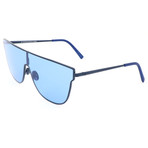 Unisex Flat Top Sunglasses // Blue