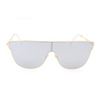 Men's Flat Top Sunglasses // Gold (Gold)