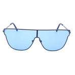 Unisex Flat Top Sunglasses // Blue