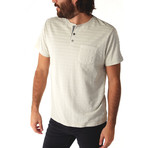 Axel Striped Henley // Ice (M)