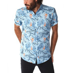 Garrett Floral Shirt // Light Blue (XL)