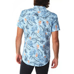 Garrett Floral Shirt // Light Blue (L)