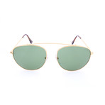 Men's Leon Sunglasses // Gold + Green