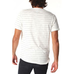 Wade Pinstripe Henley // Cream (S)