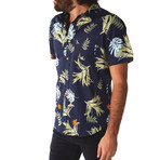Parker Floral Shirt // Navy (S)