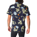 Parker Floral Shirt // Navy (L)