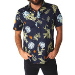 Parker Floral Shirt // Navy (XL)