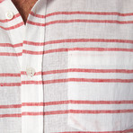 Edgar Linen Shirt // Red (XL)