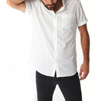 Devin White Seersucker Striped Shirt // White (M)