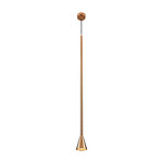 Long Metal Ceiling Light (Gold)