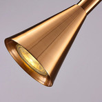 Long Metal Ceiling Light (Gold)