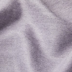 Herringbone Exclusive Throw // Lilac + Silver
