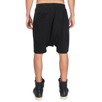 Drop Crotch Jersey Shorts // Black (S)