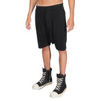 Drop Crotch Jersey Shorts // Black (S)